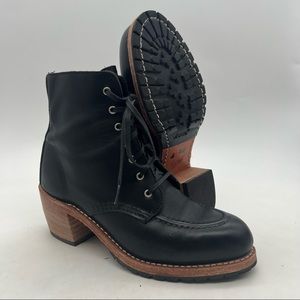 Red Wing Heritage Clara Boots 3405 Women’s US 7 B Black Boundary Lace Up.